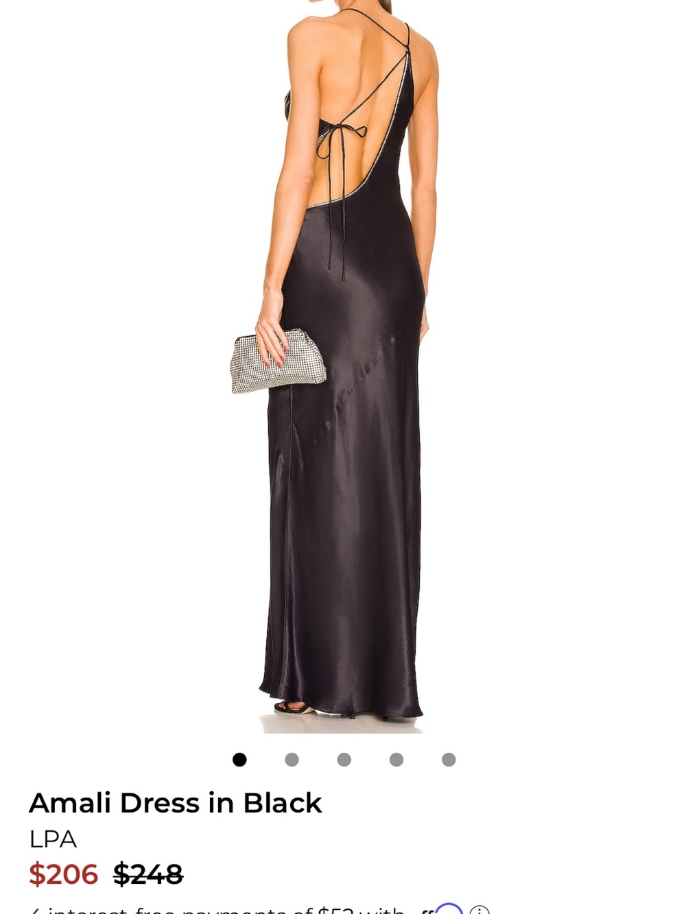 LPA backless dress
